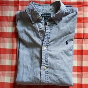 POLO by RALPH LAUREN blue and white stripes Shirt